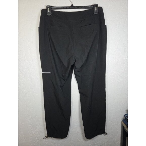 Womens Zenergy By Chicos Pants Size 2 Large Black Ankle Active - Picture 2 of 4